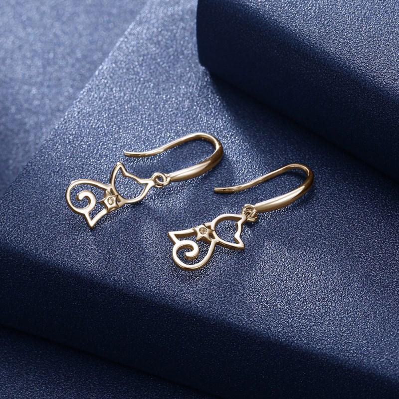 925 Silver Cat Zircon Earrings Female Crystal from Austrian Sweet cute earrings 2 Colors Fit Female and girls Fashion jewerly
925 Silver Cat Zircon Earrings Female Crystal from Austrian Sweet cute earrings 2 Colors Fit Female and girls Fashion jewerly