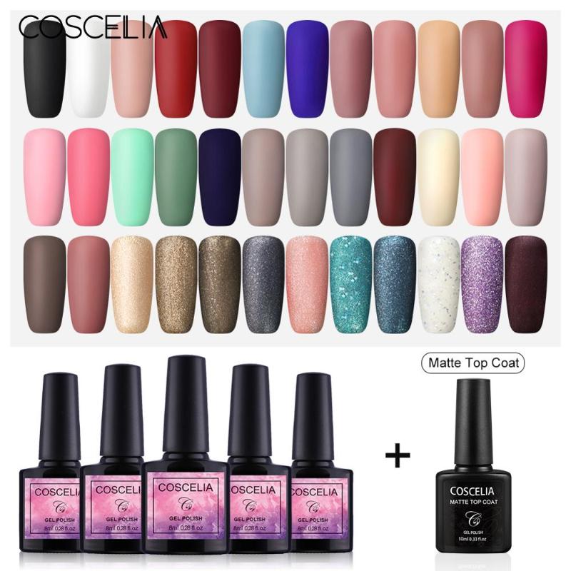 COSCELIA Matte Top Coat Manicure Tool UV Gel Nail Polish All For Manicure Set Semi Permanent Soak Off Nail Gel Varnish For, 001
COSCELIA Matte Top Coat Manicure Tool UV Gel Nail Polish All For Manicure Set Semi Permanent Soak Off Nail Gel Varnish For, 001