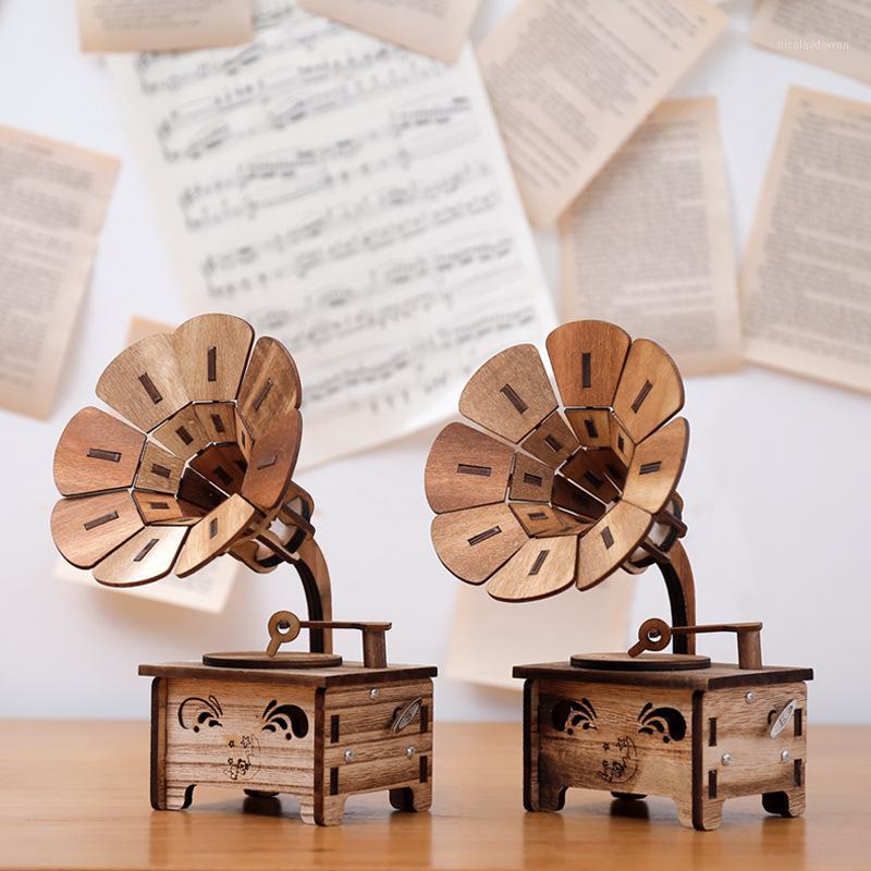 Vintage wood DIY phonograph music box creative student gift girl's birthday gift child1
Vintage wood DIY phonograph music box creative student gift girl's birthday gift child1
