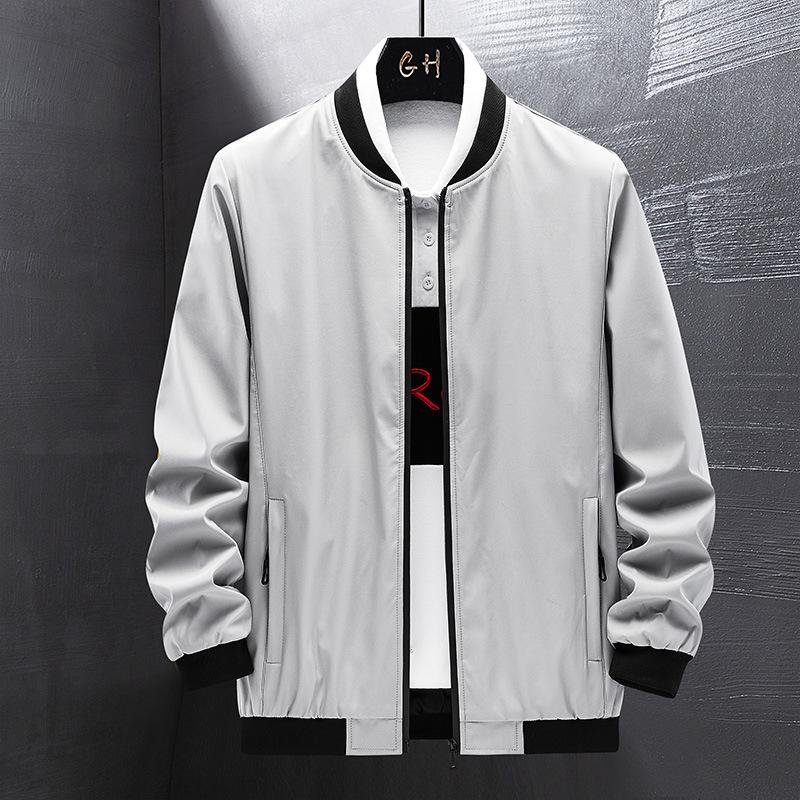 2020 Men's Autumn Stand Collar Solid Color Thin Jacket Youth Trendy and Casual Fashion Slim Stretch Jacket, Black
2020 Men's Autumn Stand Collar Solid Color Thin Jacket Youth Trendy and Casual Fashion Slim Stretch Jacket, Black