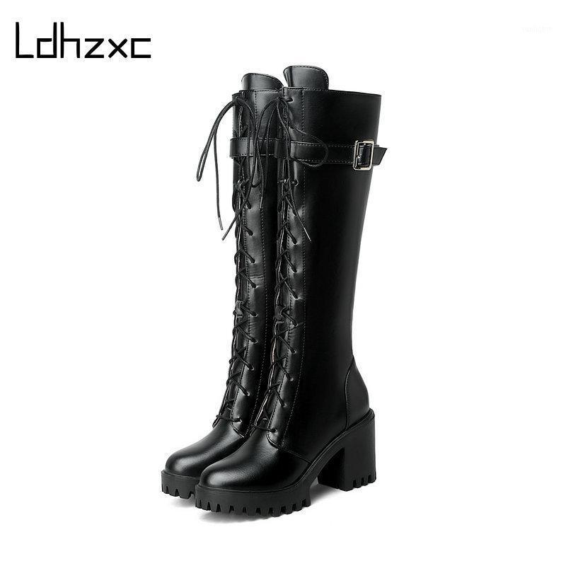 LDHZXC Hot Sale Autumn Lacing Knee High Boots Women Fashion White Square Heel Woman Shoes Winter PU Leather Large Size 431, Black
LDHZXC Hot Sale Autumn Lacing Knee High Boots Women Fashion White Square Heel Woman Shoes Winter PU Leather Large Size 431, Black