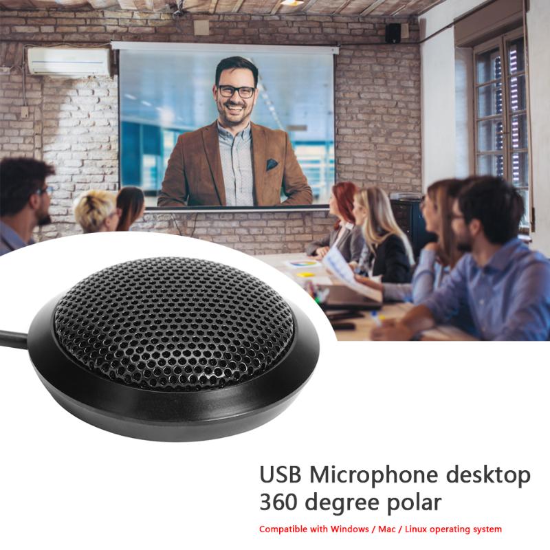1.8m USB Omni-directional 360 Pickup Condenser Microphone Plug and Play Desktop Computer Laptop Conference Mic for Business
1.8m USB Omni-directional 360 Pickup Condenser Microphone Plug and Play Desktop Computer Laptop Conference Mic for Business