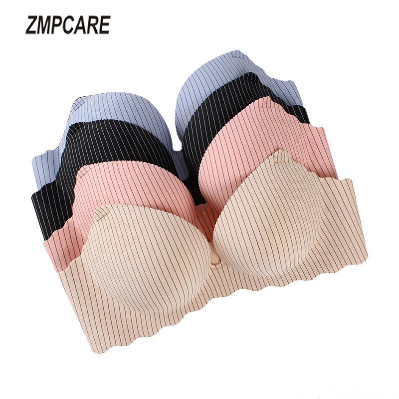 Seamless Bra for Women One Piece Lingerie Comfortable Stripe Push Up Bra New Sexy Women Underwear Brassiere Gather Bralette, Black
Seamless Bra for Women One Piece Lingerie Comfortable Stripe Push Up Bra New Sexy Women Underwear Brassiere Gather Bralette, Black
