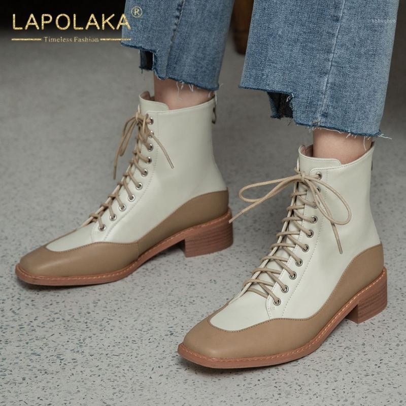 Lapolaka 2021 New Arrivals Genuine Leather Comfy Ankle Booties Woman Shoes Lace Up INS Trendy Fashion Boots Woman Shoes1, Mixed color
Lapolaka 2021 New Arrivals Genuine Leather Comfy Ankle Booties Woman Shoes Lace Up INS Trendy Fashion Boots Woman Shoes1, Mixed color