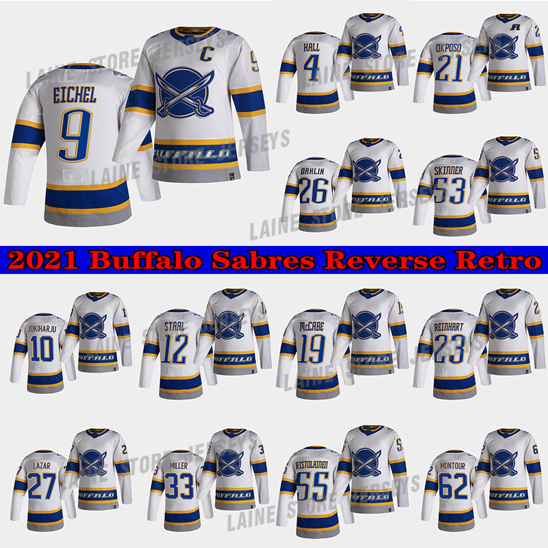 Buffalo Sabres Jersey 2021 Reverse Retro 4 Taylor Hall 9 Jack Eichel 26 Rasmus Dahlin 53 Jeff Skinner 55 Rasmus Ristolainen Hockey Jerseys, White
Buffalo Sabres Jersey 2021 Reverse Retro 4 Taylor Hall 9 Jack Eichel 26 Rasmus Dahlin 53 Jeff Skinner 55 Rasmus Ristolainen Hockey Jerseys, White