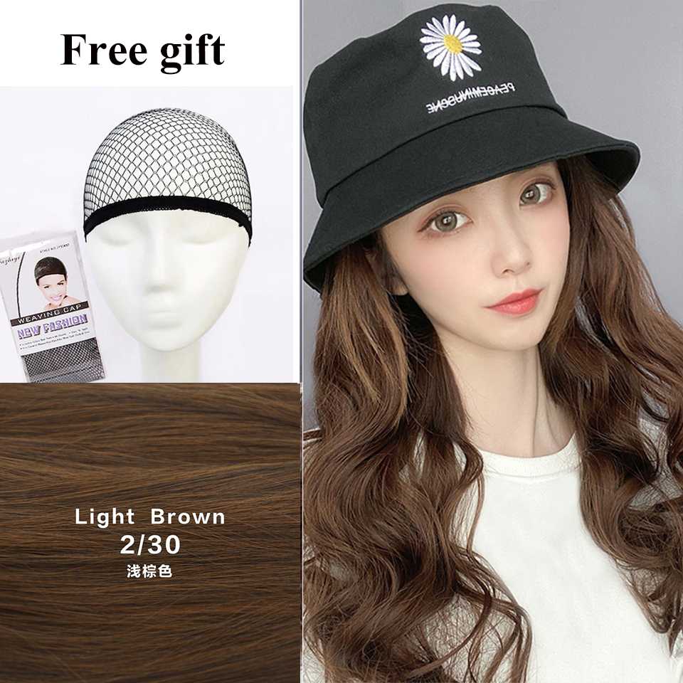 Berets YYOUFU Black Fisherman Cap With Hair Long Wavy Fake Hat Wig Synthetic Extensions Baseball For Women, Tm24-1
Berets YYOUFU Black Fisherman Cap With Hair Long Wavy Fake Hat Wig Synthetic Extensions Baseball For Women, Tm24-1