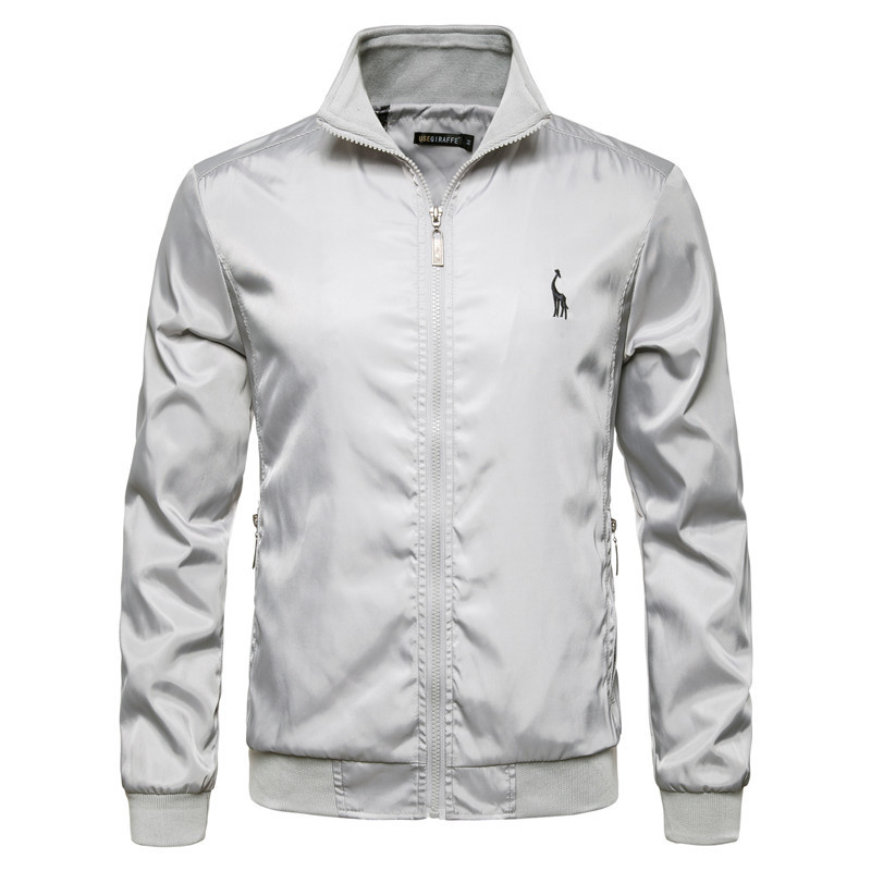 New Autumn Winter Stand Colar Zipper Jacket Men Streetwear Bomber Jacket Windbreaker Mens Basic Jackets US Size SXXL T200106
