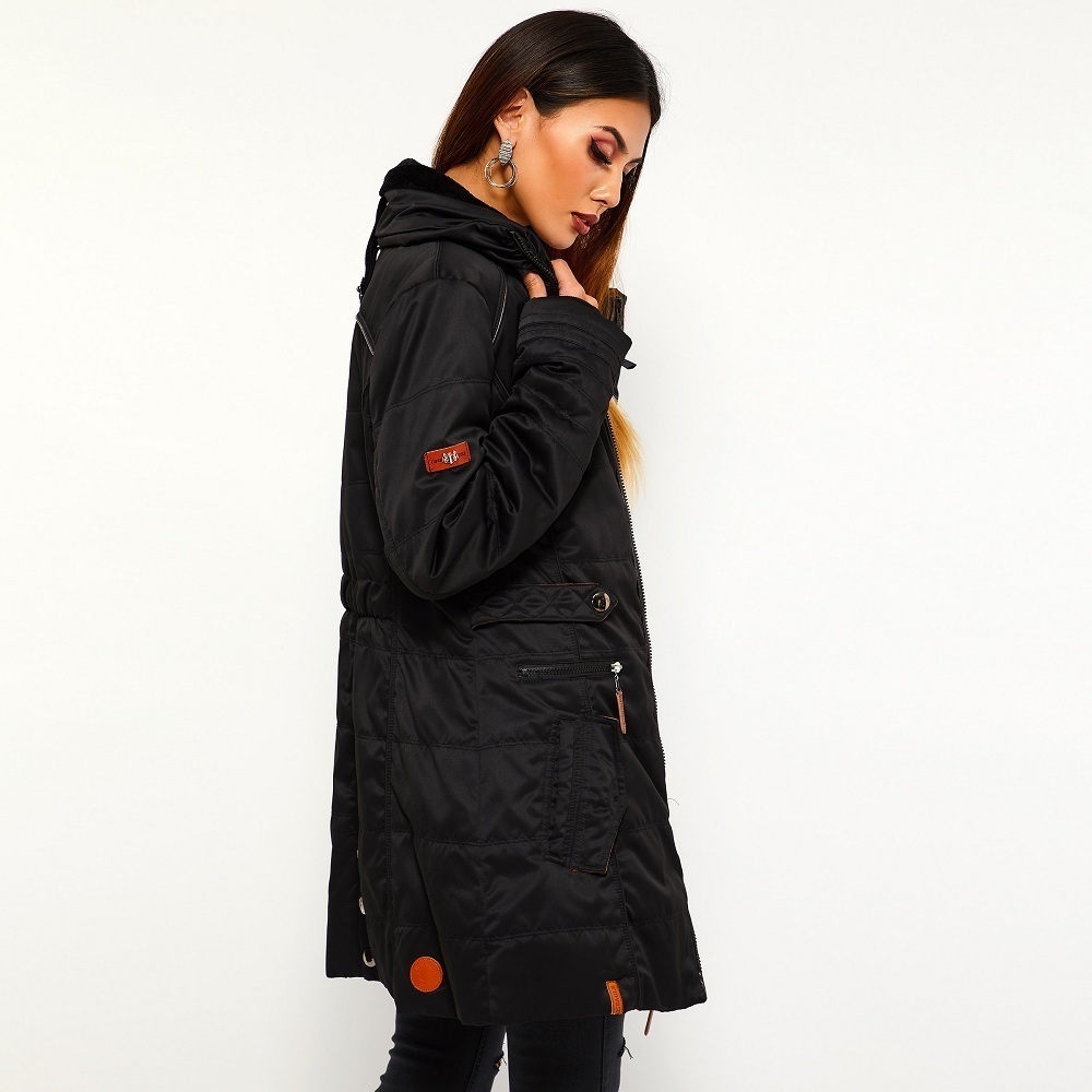 Winter Jacket women Plus Size Womens Parkas Thicken Outerwear solid hooded Coats Short Female Slim Cotton padded basic tops T200212