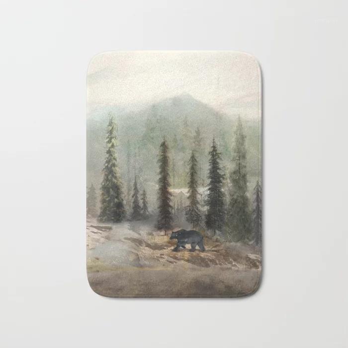 HOT Bathroom Rugs Mountain Black Bear Bath Mat Flannel Absorbent Non Slip Doormat Entrance Door Bath Room Mats1
HOT Bathroom Rugs Mountain Black Bear Bath Mat Flannel Absorbent Non Slip Doormat Entrance Door Bath Room Mats1