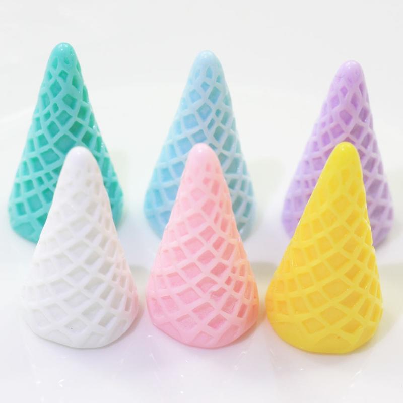10/50pcs Ice Cream Cone Base Multicolor Resin Flat Back Cabochon Art Supply Decoration Charm Craft1
10/50pcs Ice Cream Cone Base Multicolor Resin Flat Back Cabochon Art Supply Decoration Charm Craft1