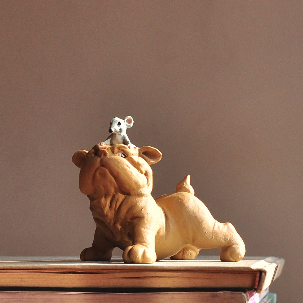 Everyday Collection Resin dachshund dog figurines Home Accessories &fairy garden miniature decoration& Car Decoration T200703