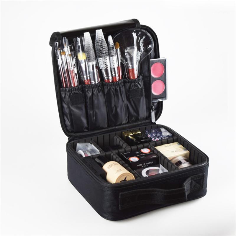 Oxford Professional Toiletry Bag Cosmetic Bag Female Travel Makeup Wash Organizer Zipper Beauty Brush Sorting Cosmetic Case1, Beige