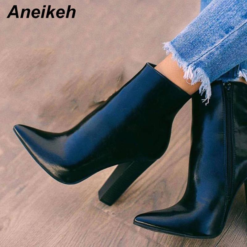 Aneikeh New 2020 Concise PU Women Boots Zipper Square High Heel Solid Pointed Toe Shoes Party Dance Ankle Boots Black Size 35-421
Aneikeh New 2020 Concise PU Women Boots Zipper Square High Heel Solid Pointed Toe Shoes Party Dance Ankle Boots Black Size 35-421