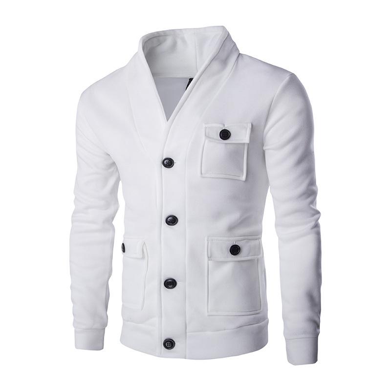 Men's Jackets Mens Fashion Collar Cardigan Sweater Solid Color Big Pocket Decorative Jacket Coat Men Spring Autumn Male Tops 2colour, Black
Men's Jackets Mens Fashion Collar Cardigan Sweater Solid Color Big Pocket Decorative Jacket Coat Men Spring Autumn Male Tops 2colour, Black