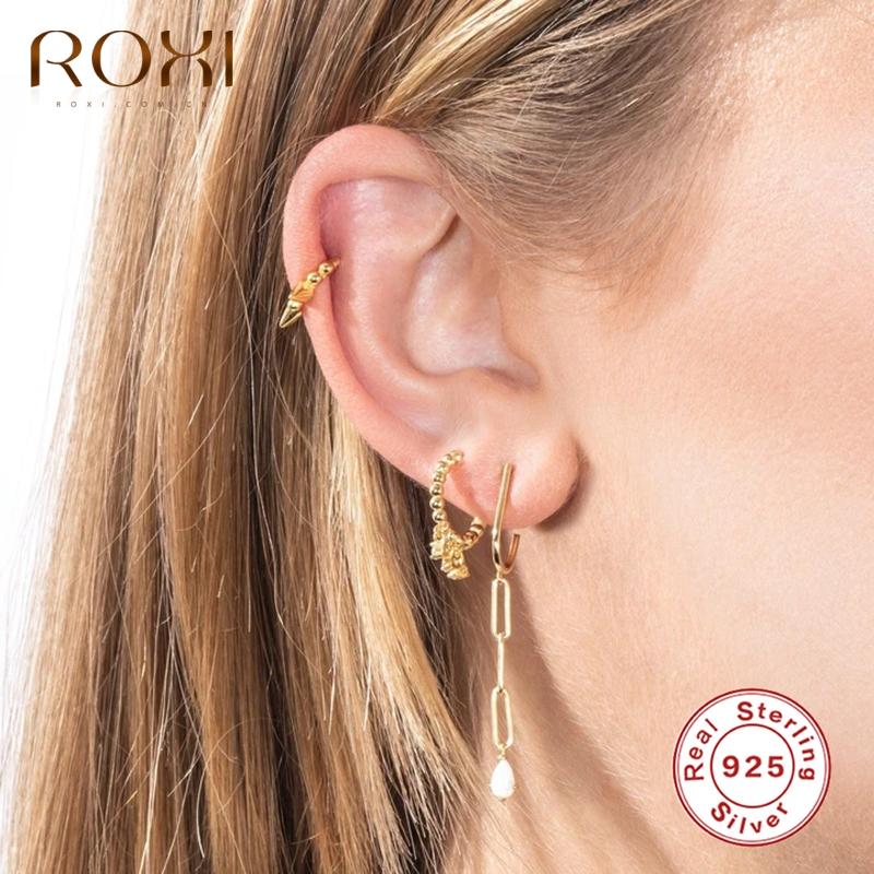 ROXI Elegant Round Beads Zircon Pendant Stone Hoop Earrings for Women Girls Crystals Earrings Silver 925 Jewelry Oorbellen
ROXI Elegant Round Beads Zircon Pendant Stone Hoop Earrings for Women Girls Crystals Earrings Silver 925 Jewelry Oorbellen