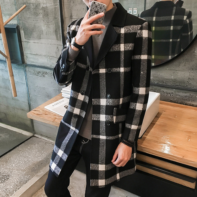 2021 New Casual Medium-long Male Wear Men's Plaid Jacket Turn-down Double-collar Breasted Stripe Jacquard CH7G, Red and blue
2021 New Casual Medium-long Male Wear Men's Plaid Jacket Turn-down Double-collar Breasted Stripe Jacquard CH7G, Red and blue