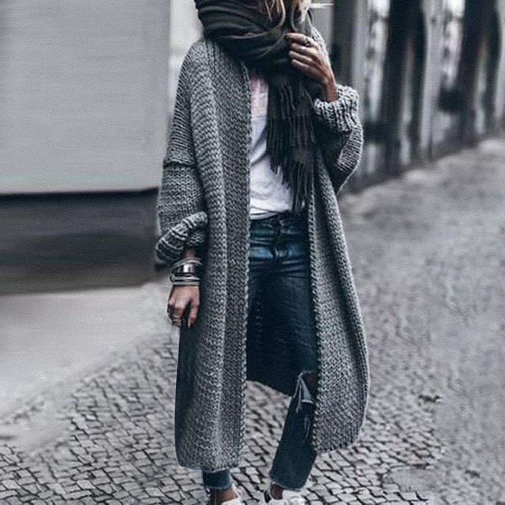 2020 Autumn winter Women Long Cardigan Solid Loose Knit Cardigan Sweater Women Casual Cardigan Oversized Jacket Coat LJ200815, Style2
2020 Autumn winter Women Long Cardigan Solid Loose Knit Cardigan Sweater Women Casual Cardigan Oversized Jacket Coat LJ200815, Style2