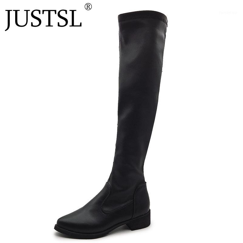 JUSTSL 2020 New Women's Fashion shoes Long tube ladies boots Pointed Toe Flat with knee-high female boot1, Black
JUSTSL 2020 New Women's Fashion shoes Long tube ladies boots Pointed Toe Flat with knee-high female boot1, Black
