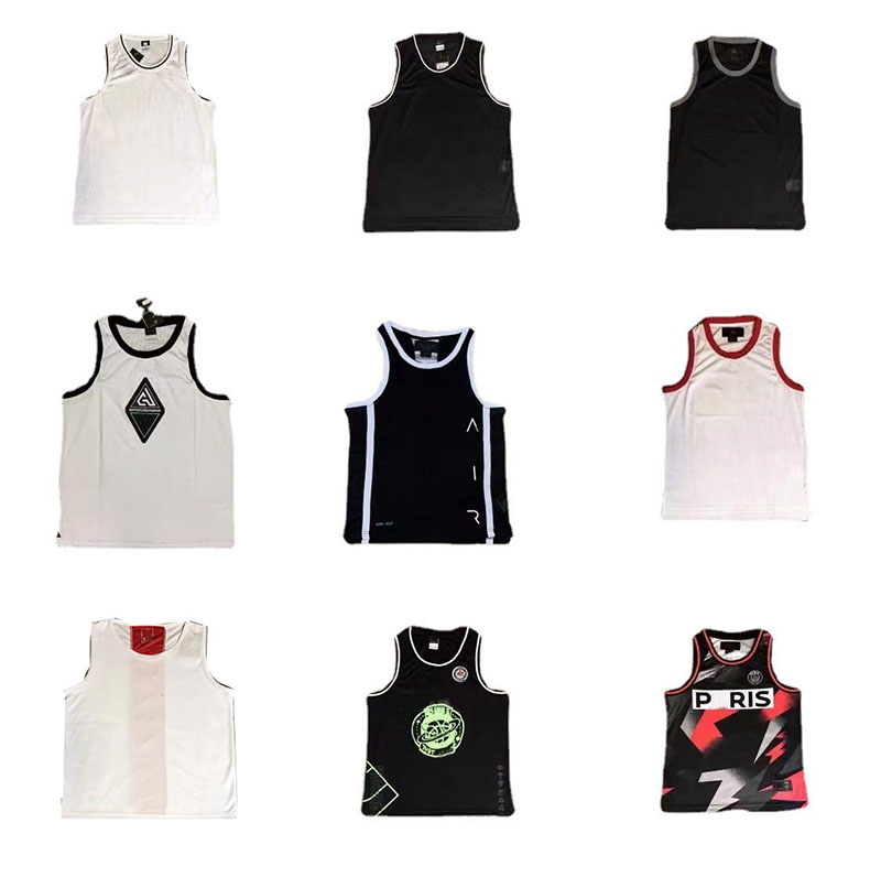Designer Men's Basketball Sports Breathable T-Shirt Sweat-absorbent Letters Casual Quick-drying Warm-Up Training Sleeveless, Gray;blue
Designer Men's Basketball Sports Breathable T-Shirt Sweat-absorbent Letters Casual Quick-drying Warm-Up Training Sleeveless, Gray;blue