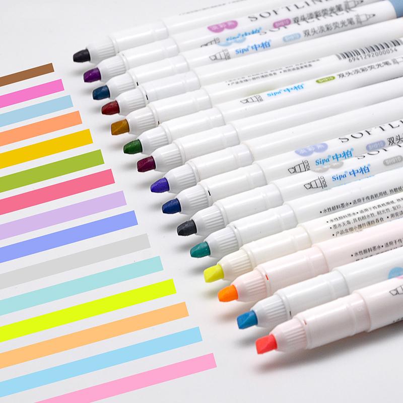 5pcs Double-side Soft Color Highlighter Pen Set Fluorescent Soft liner Marker Drawing Painting Gift Office School Supplies H6035
5pcs Double-side Soft Color Highlighter Pen Set Fluorescent Soft liner Marker Drawing Painting Gift Office School Supplies H6035