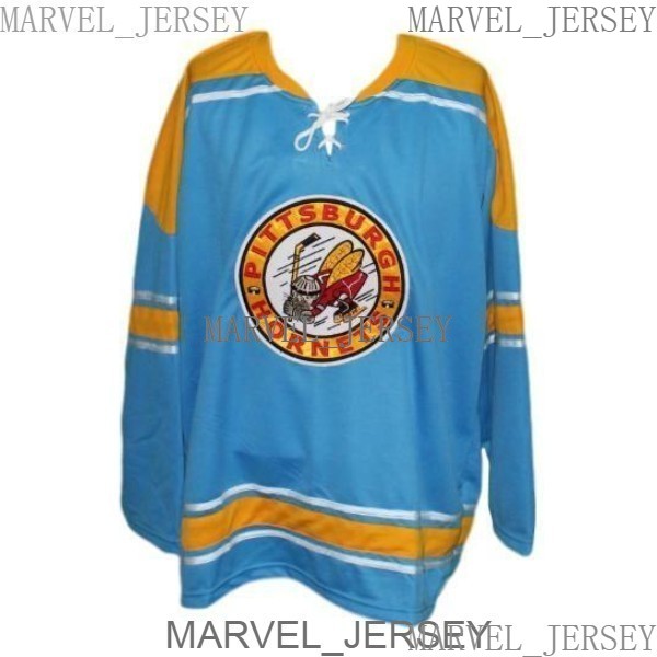 Any Name Number Pittsburgh Hornets Retro Custom Hockey Jersey Blue Size -5XL Men, As pic
Any Name Number Pittsburgh Hornets Retro Custom Hockey Jersey Blue Size -5XL Men, As pic