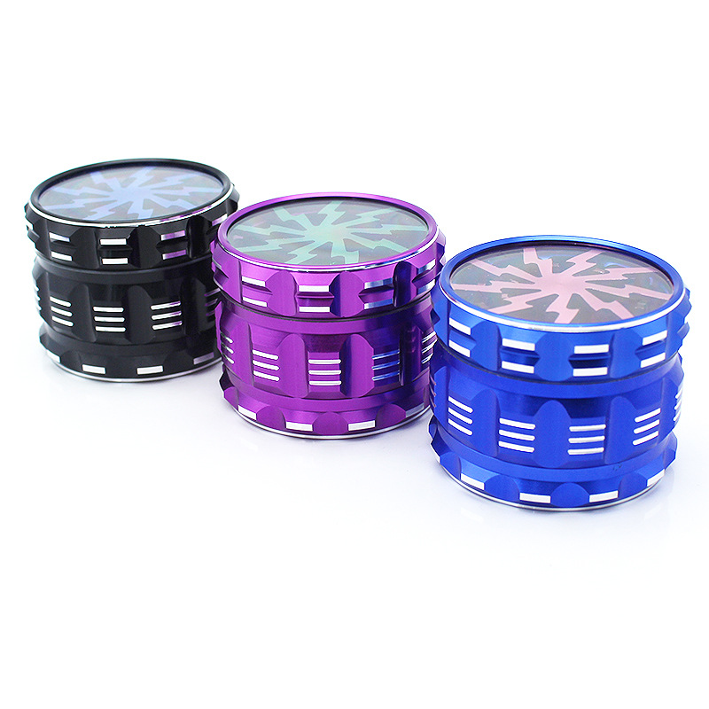 2.5 inch 63*46mm Large Dry Herb Grinders Smoking Accessories 4 Piece Layers Hard Top Sharp Metal Grinder Aluminium Alloy Cigarette Crusher 161 K2
2.5 inch 63*46mm Large Dry Herb Grinders Smoking Accessories 4 Piece Layers Hard Top Sharp Metal Grinder Aluminium Alloy Cigarette Crusher 161 K2