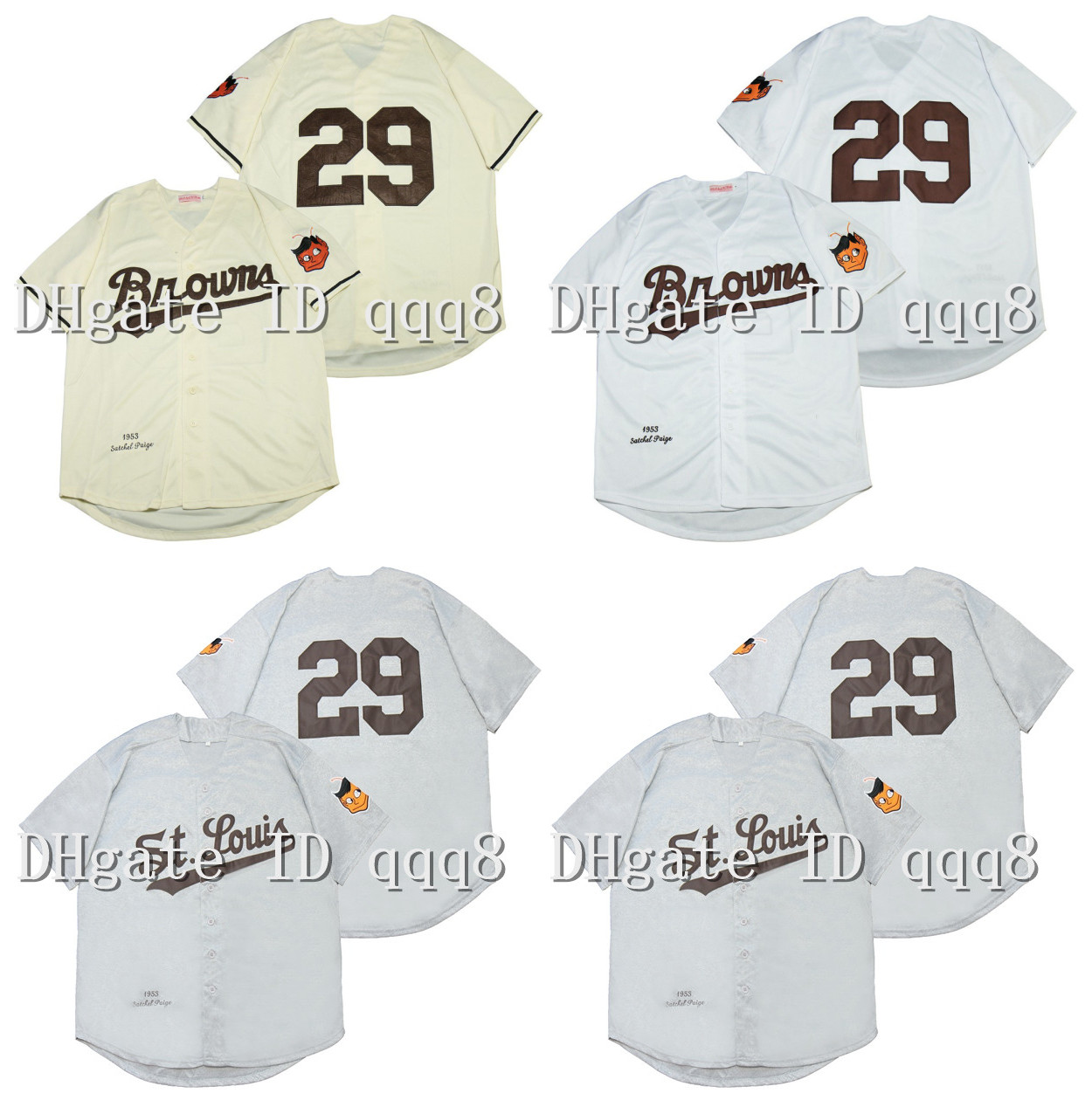 St. Louis Browns 29 Satchel Paige Jersey Gray White Cream 1953 Vintage Retro Baseball Jerseys High Quality 100% Stitching, Blue;black
St. Louis Browns 29 Satchel Paige Jersey Gray White Cream 1953 Vintage Retro Baseball Jerseys High Quality 100% Stitching, Blue;black