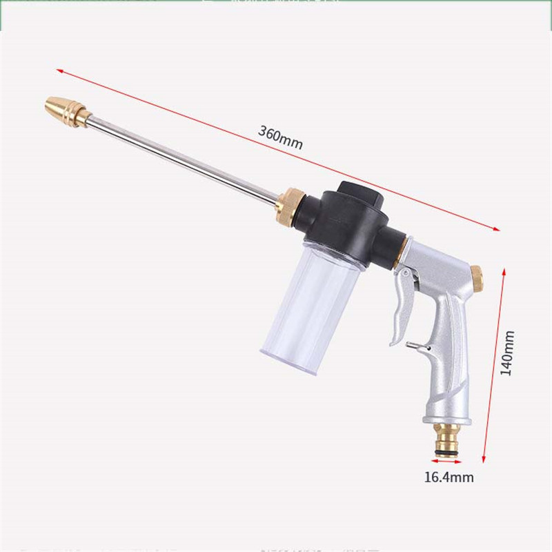 High Pressure Water Spray Gun Washing Machine Car Washing Machine Garden Watering Hose Nozzle Sprinkler Foam Cleaning Water Gun 201203, White
High Pressure Water Spray Gun Washing Machine Car Washing Machine Garden Watering Hose Nozzle Sprinkler Foam Cleaning Water Gun 201203, White