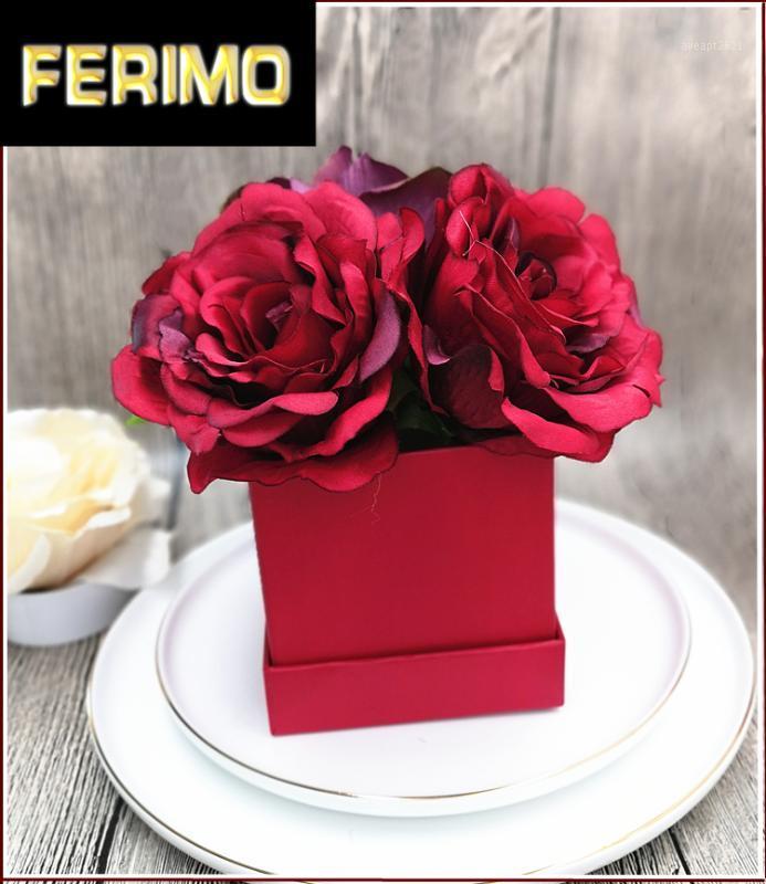 Mini Square Paper Flower Boxes with Lid Florist Bucket Valentine's Day Rose Present Packaging Box Home Decor Wedding Decoration1
Mini Square Paper Flower Boxes with Lid Florist Bucket Valentine's Day Rose Present Packaging Box Home Decor Wedding Decoration1
