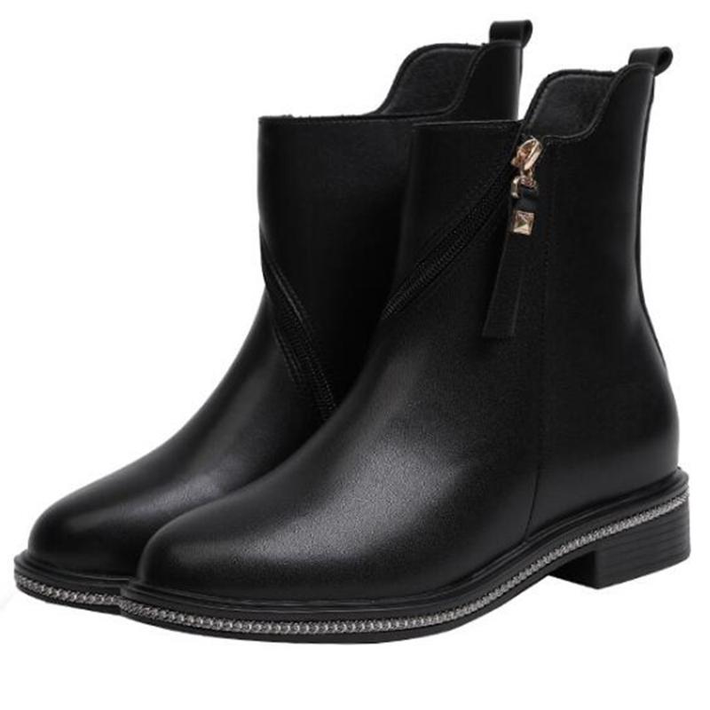 New Women's Boots Fashion Zipper Short Boots Autumn Winter shoes women Warm Casual Non-slip Women's Work ll668, Black
New Women's Boots Fashion Zipper Short Boots Autumn Winter shoes women Warm Casual Non-slip Women's Work ll668, Black