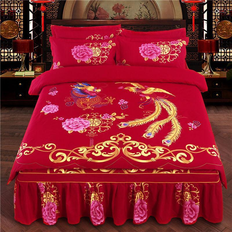 Fashion 4pcs Set Sanding Soft Thicken Bedding Set Wedding Bed skirt Duvet Cover Pillowcases King Queen Bedding Sets1, Color 181
Fashion 4pcs Set Sanding Soft Thicken Bedding Set Wedding Bed skirt Duvet Cover Pillowcases King Queen Bedding Sets1, Color 181