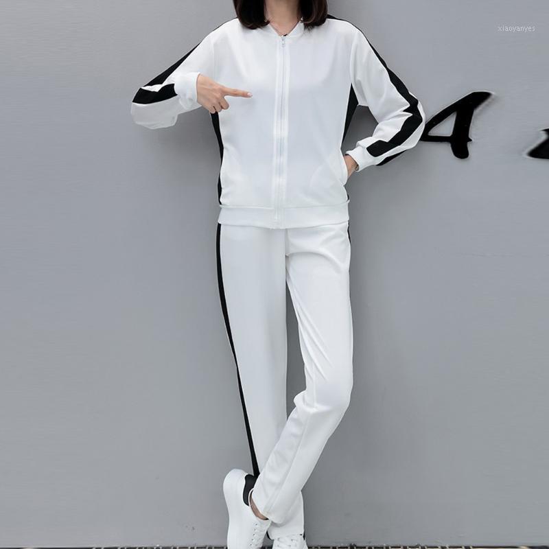 Lady Sportswear Women Long Sleeve Split 2 Piece Set Long Pants Zipper Sweatshirt Winter Casual Outfit Sportswear Tracksuits @401, White
Lady Sportswear Women Long Sleeve Split 2 Piece Set Long Pants Zipper Sweatshirt Winter Casual Outfit Sportswear Tracksuits @401, White