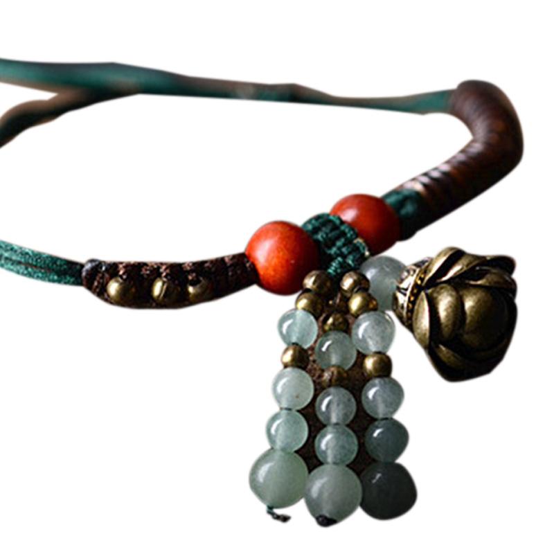 Anklets Ethnic Style Footwear Girl Dongling Jade Coconut Shell Piece Hand-Woven Fashion Adjustable Anklet
Anklets Ethnic Style Footwear Girl Dongling Jade Coconut Shell Piece Hand-Woven Fashion Adjustable Anklet