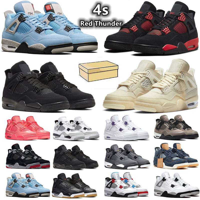 High 4s 4 Basketball shoes University blue white oero shimmer Black Cat Lightning union noir Fire red bred Pure Money metallic purple green Sports Sneaker, 11
High 4s 4 Basketball shoes University blue white oero shimmer Black Cat Lightning union noir Fire red bred Pure Money metallic purple green Sports Sneaker, 11