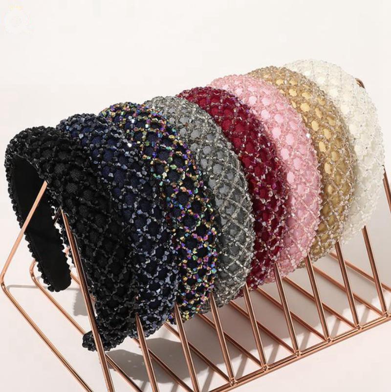 Crystal Hair Bands Shiny Padded Diamond Headband Women Lady Luxury Hair Hoop Girls Headdress Fashion Hair Accessories 8 Colors DWA1632, Silver
Crystal Hair Bands Shiny Padded Diamond Headband Women Lady Luxury Hair Hoop Girls Headdress Fashion Hair Accessories 8 Colors DWA1632, Silver