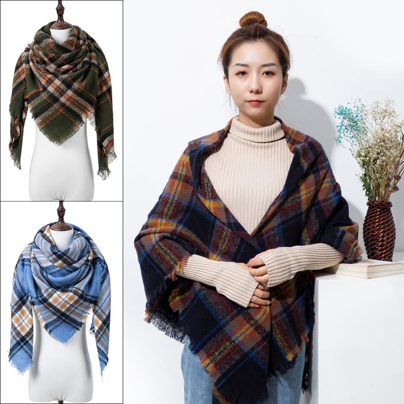 Scarves GROUP JUMP Winter Women Scarf Plaid Triangle For Ladies Soft Warm Shawl And Wrap Female Knitted High Quality
Scarves GROUP JUMP Winter Women Scarf Plaid Triangle For Ladies Soft Warm Shawl And Wrap Female Knitted High Quality