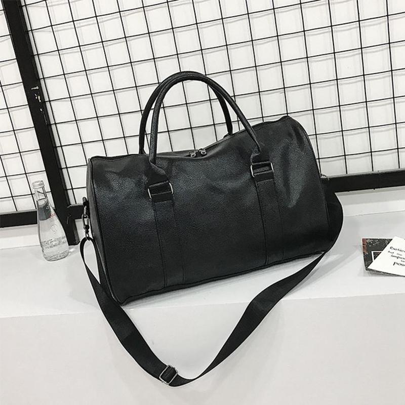 Fashion PU Leather Luggage Bag Large Travel Clothes Storage Bags Zipper Lady Weekend Bag Business Duffle Shoulder Unisex1, Black
Fashion PU Leather Luggage Bag Large Travel Clothes Storage Bags Zipper Lady Weekend Bag Business Duffle Shoulder Unisex1, Black
