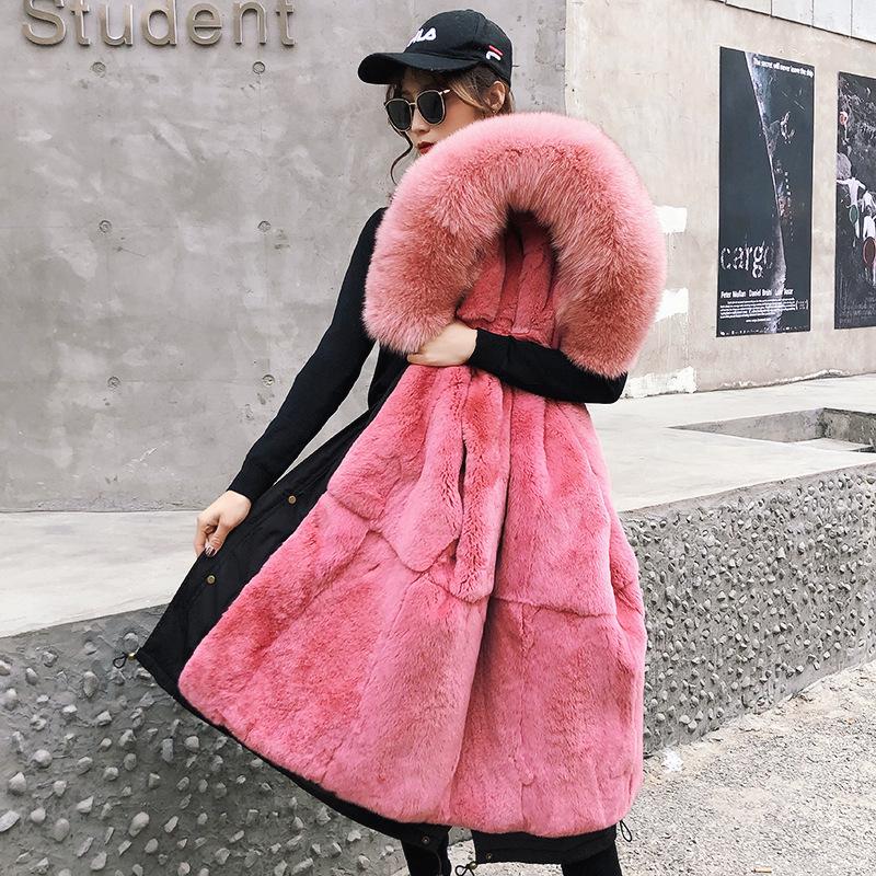 New parties overcome female fur bladder MAO removable collars coat female long coat wholesale, Black
New parties overcome female fur bladder MAO removable collars coat female long coat wholesale, Black