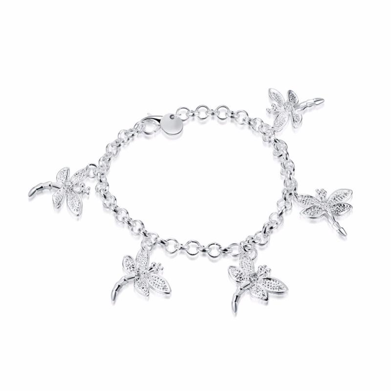 Hot European and American style jewelry creative five dragonfly pendant beautiful ladies charm bracelet party accessories
Hot European and American style jewelry creative five dragonfly pendant beautiful ladies charm bracelet party accessories
