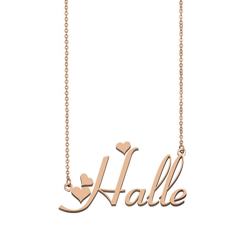 Halle name necklaces pendant Custom Personalized for women girls children best friends Mothers Gifts 18k gold plated Stainless steel, Silver
Halle name necklaces pendant Custom Personalized for women girls children best friends Mothers Gifts 18k gold plated Stainless steel, Silver