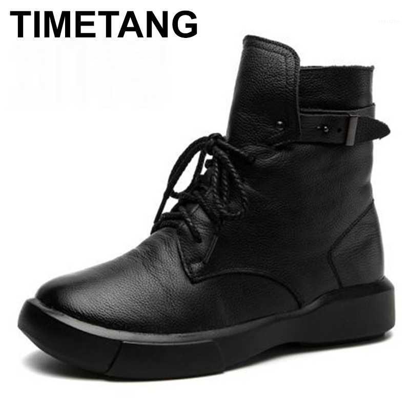 TIMETANG Genuine Leather Shoes Women Boots 2020 Autumn Winter Fashion Handmade Ankle Boots Warm Soft Outdoor Casual Flat Shoes1, Without plush black
TIMETANG Genuine Leather Shoes Women Boots 2020 Autumn Winter Fashion Handmade Ankle Boots Warm Soft Outdoor Casual Flat Shoes1, Without plush black