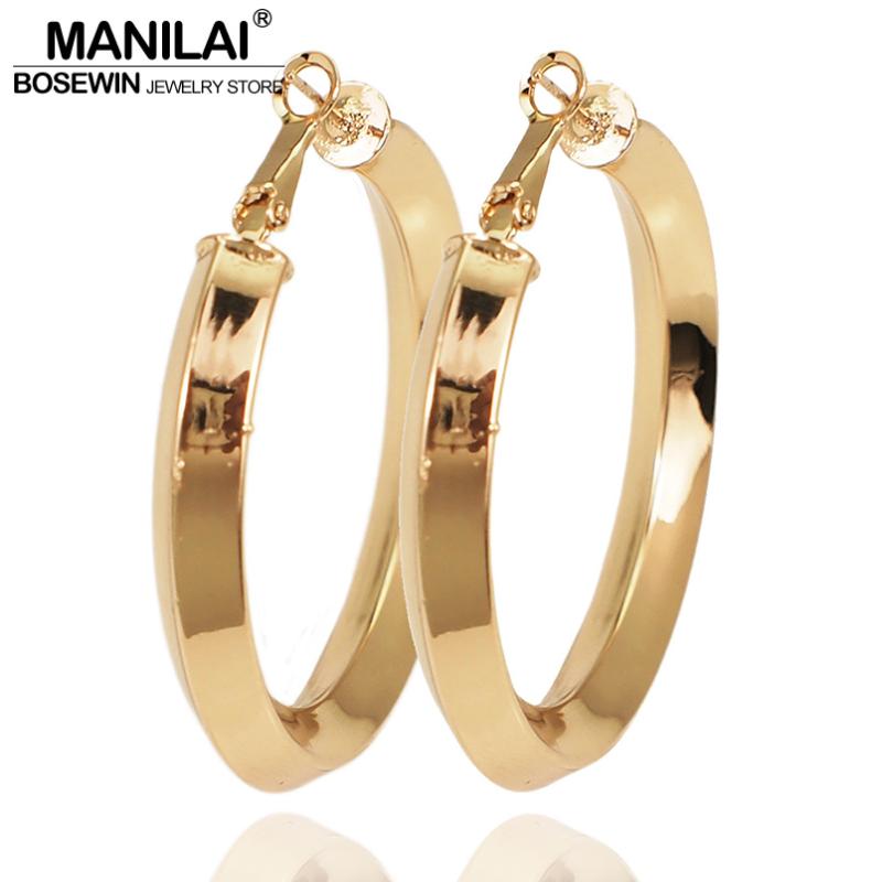 MANILAI 50mm Diameter Copper Hoop Earrings Fashion Circular Statement Big Earrings For Women High Quality Jewelry Brincos
MANILAI 50mm Diameter Copper Hoop Earrings Fashion Circular Statement Big Earrings For Women High Quality Jewelry Brincos