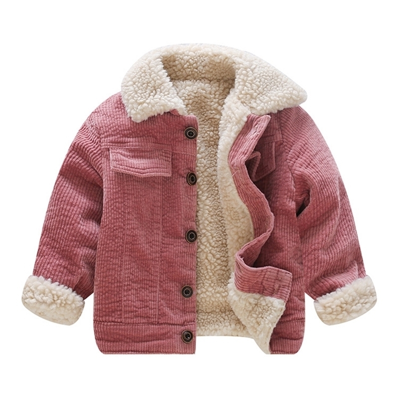 New Winter Lamb Wool Coat for Girls Kids Single Breasted Corduroy Jackets for 1 2 3 4 Years Olds Thicken Fleece Pockets Coats 201104, Dark grey
New Winter Lamb Wool Coat for Girls Kids Single Breasted Corduroy Jackets for 1 2 3 4 Years Olds Thicken Fleece Pockets Coats 201104, Dark grey