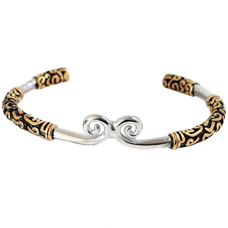 Men's Stainless Steel Titanium Steel Open Bracelet Jewelry Punk Fashion Accessories Nordic Women's Wristband
Men's Stainless Steel Titanium Steel Open Bracelet Jewelry Punk Fashion Accessories Nordic Women's Wristband