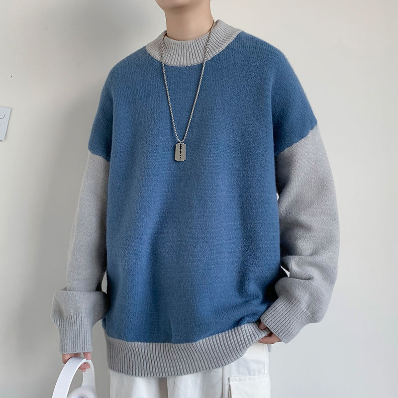 Blouses 2021 Men's Spring and Winter's New Stitch Fine Knit Sweater Young Clothes JLLR, Blue
Blouses 2021 Men's Spring and Winter's New Stitch Fine Knit Sweater Young Clothes JLLR, Blue