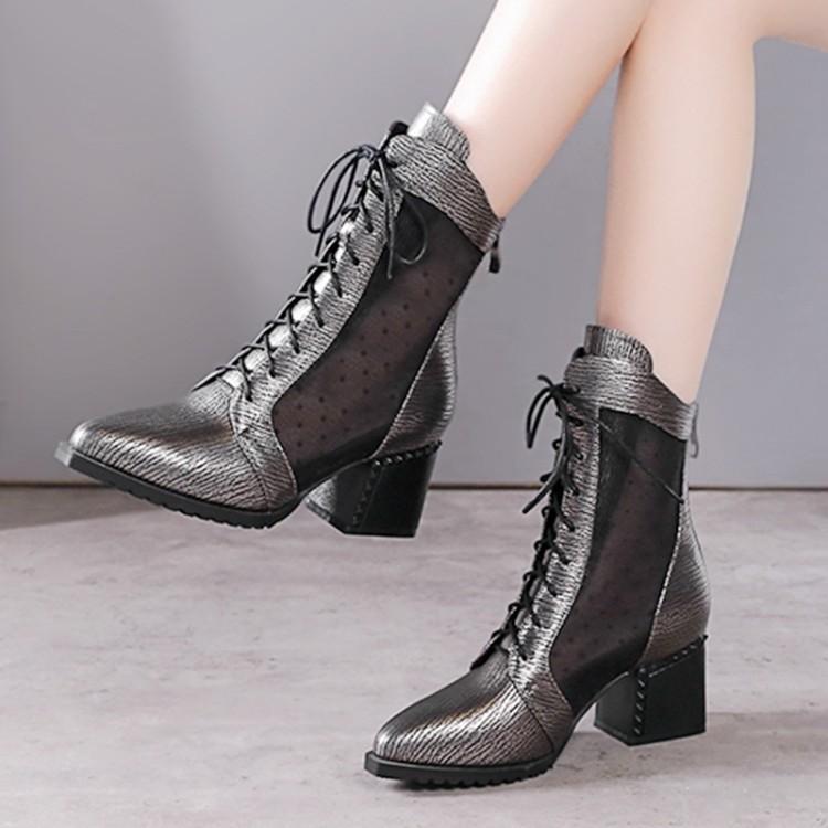 2021 New Fashion Womens Ankle Boots Mesh Boots Summer Cool Lady platform shoes Breathable Women's Shoes Big Size 34-42, Dark grey
2021 New Fashion Womens Ankle Boots Mesh Boots Summer Cool Lady platform shoes Breathable Women's Shoes Big Size 34-42, Dark grey