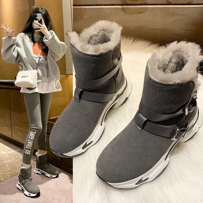Y89 snow boots women winter new belt buckle platform platform casual Keep warm Ankle boots women's shoes Botas Muje, Brown
Y89 snow boots women winter new belt buckle platform platform casual Keep warm Ankle boots women's shoes Botas Muje, Brown