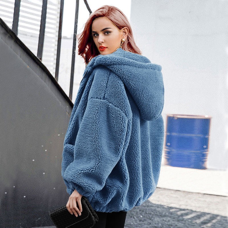 2021 New Elegant Woolen Solid Coat Women Winter Casual Outwear Female Autumn Soft Warm Wool Jackets Ladies Streetwear Pdmf, Blue
2021 New Elegant Woolen Solid Coat Women Winter Casual Outwear Female Autumn Soft Warm Wool Jackets Ladies Streetwear Pdmf, Blue