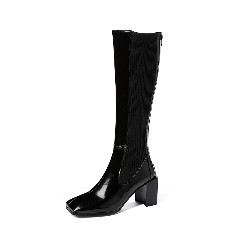 2021 New Genuine Leather Long Heel Knitting Women Knee High Square Toe Boots Party Wedding Shoes Woman Kosb, Black
2021 New Genuine Leather Long Heel Knitting Women Knee High Square Toe Boots Party Wedding Shoes Woman Kosb, Black