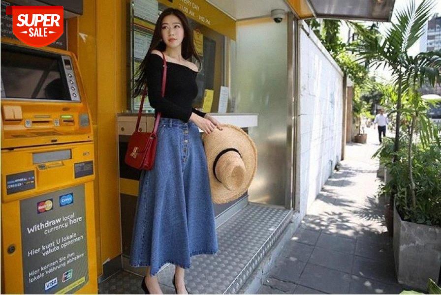 Winter Autumn Women's Pleated Skirt Jean Print High Waist Long Jean Skirts Women Young Girl Thick Large Size Fahion Female Falda #lO13, White;black
Winter Autumn Women's Pleated Skirt Jean Print High Waist Long Jean Skirts Women Young Girl Thick Large Size Fahion Female Falda #lO13, White;black